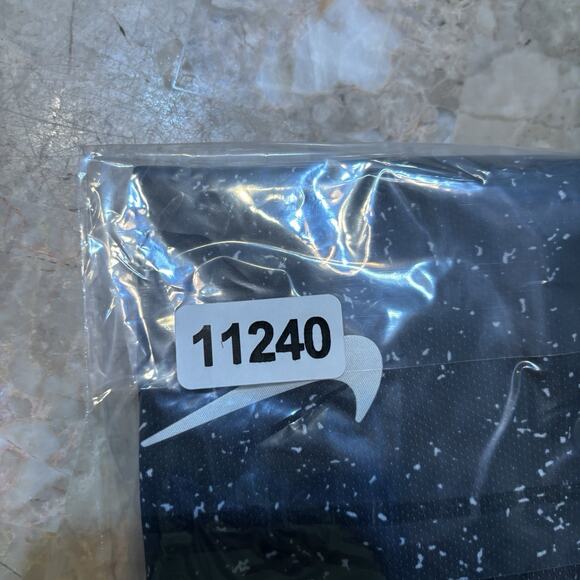 Nike Court Polo Shirt Mens XL Black Speckled Print Tennis Heritage AT4148 - Picture 9 of 9